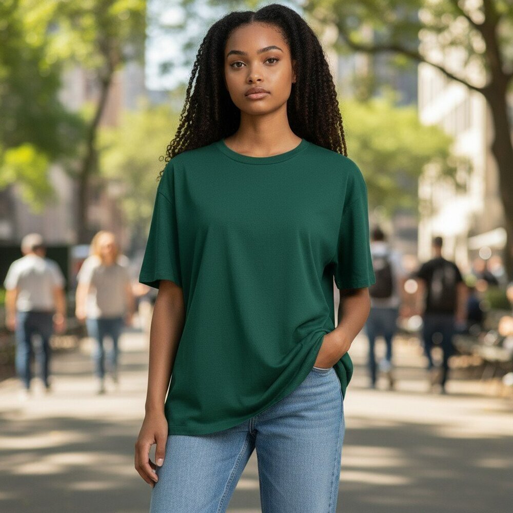 LulaRoe XS Green Short Sleeve Oversized Tunic Top Shirt Top